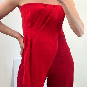 Zara Red Strapless Top